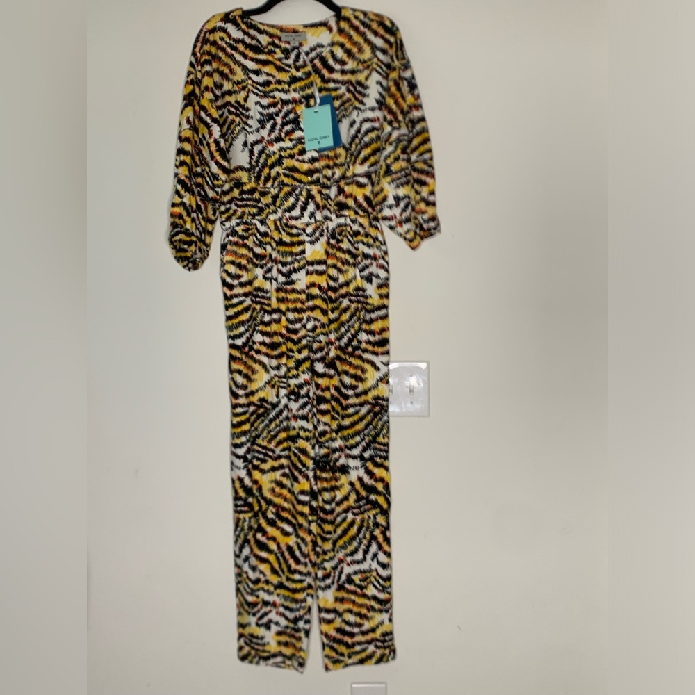 Rachel Comey Jumpsuit Multicolor Patterned in yellow black white red size 4
